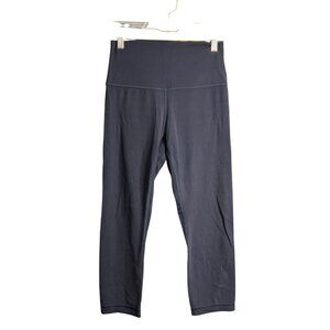 Lululemon Womens Navy Blue Align Crop Leggings Size 6